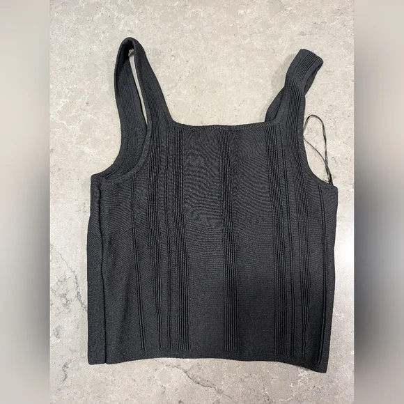 Dynamite Black Ribbed Tank Top - Picture 5 of 5